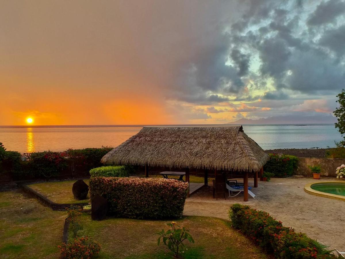 Superbe Bord De Mer, Acces Lagon Et Piscine Privee Paea Exterior photo
